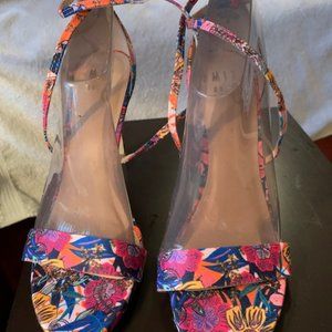 Women Floral High Heels 4.5 inch heels